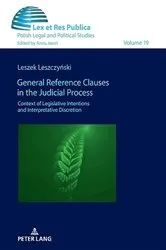 Book cover of General Reference Clauses in the Judicial Process by Anna Jaroń