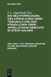 Book cover of General-Register zu den sechszehn ersten Bänden by F. C. Oppenhoff