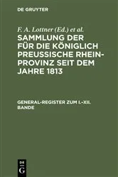 Book cover of General-Register zum I.–XII. Bande by Unknown