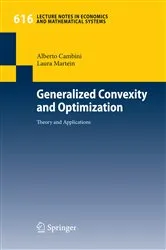 Book cover of Generalized Convexity and Optimization by Unknown