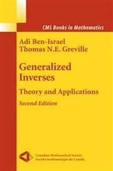 Book cover of Generalized Inverses (2nd ed.) by Adi Ben-Israel