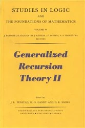 Book cover of Generalized Recursion Theory II by Lev D. Beklemishev