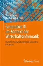 Book cover of Generative KI im Kontext der Wirtschaftsinformatik by Thomas Barton