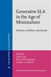 Book cover of Generative SLA in the Age of Minimalism by Tania Leal