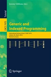 Book cover of Generic and Indexed Programming by Jeremy Gibbons