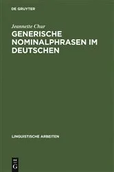 Book cover of Generische Nominalphrasen im Deutschen by Unknown