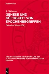 Book cover of Genese und Gültigkeit von Epochenbegriffen by E. Engelberg