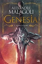 Book cover of Genesia - Les Chroniques Pourpres, T1 : Sorcelame by Alexandre Malagoli