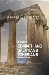 Book cover of Genesis to Revelation: 1-2 Corinthians, Galatians, Ephesians Leader Guide by Edward P. Blair