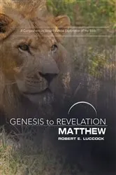 Book cover of Genesis to Revelation: Matthew Participant Book by Unknown
