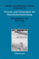 Book cover of Genesis und Dynamiken der Mehrheitsentscheidung by Egon Flaig