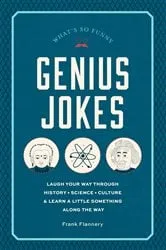 Book cover of Genius Jokes by Frank Flannery
