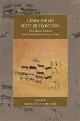 Book cover of Genocide on Settler Frontiers by Mohamed Adhikari