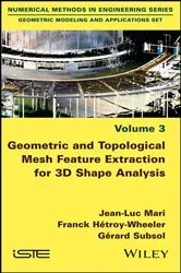 Book cover of Geometric and Topological Mesh Feature Extraction for 3D Shape Analysis by Jean-Luc Mari