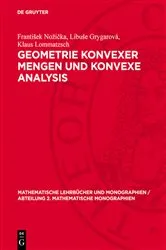 Book cover of Geometrie konvexer Mengen und konvexe Analysis by František Nožička
