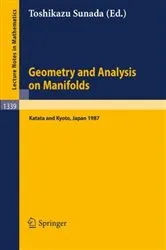 Book cover of Geometry and Analysis on Manifolds by Toshikazu Sunada