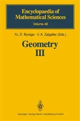 Book cover of Geometry III by Yu.D. Burago