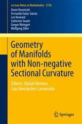Book cover of Geometry of Manifolds with Non-negative Sectional Curvature by Owen Dearricott