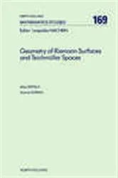 Book cover of Geometry of Riemann Surfaces and Teichmüller Spaces by M. Seppälä