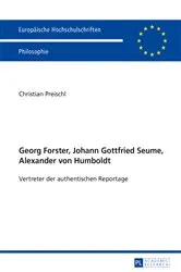 Book cover of Georg Forster, Johann Gottfried Seume, Alexander von Humboldt by Unknown