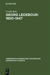 Book cover of Georg Ledebour: 1850–1947 by Ursula Ratz