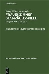 Book cover of Georg Philipp Harsdörffer: Frauenzimmer Gesprächsspiele. Teil 7 by Georg Philipp Harsdörffer