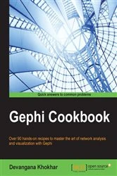 Book cover of Gephi Cookbook by Devangana Khokhar