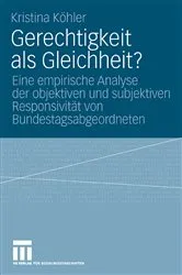 Book cover of Gerechtigkeit als Gleichheit? by Kristina Köhler