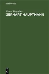 Book cover of Gerhart Hauptmann by Werner Ziegenfuss