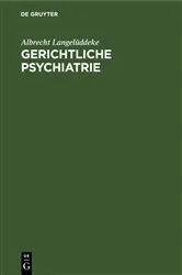 Book cover of Gerichtliche Psychiatrie by Unknown