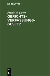Book cover of Gerichtsverfassungsgesetz by Unknown