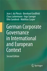 Book cover of German Corporate Governance in International and European Context (2nd ed.) by Jean J. du Plessis