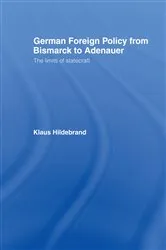 Book cover of German Foreign Policy from Bismarck to Adenauer by Klaus Hilderbrand