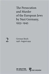 Book cover of German Reich 1938–August 1939 by Susanne Heim