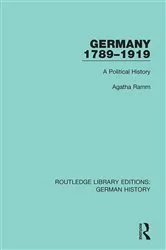 Book cover of Germany 1789-1919 by Agatha Ramm