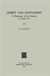 Book cover of Gerrit Van Honthorst by Jay Richard Judson