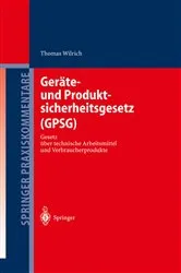 Book cover of Geräte- und Produktsicherheitsgesetz (GPSG) by Unknown
