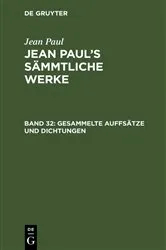 Book cover of Gesammelte Auffsätze und Dichtungen by Jean Paul
