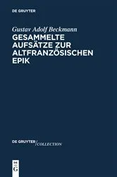 Book cover of Gesammelte Aufsätze zur altfranzösischen Epik by Gustav Adolf Beckmann