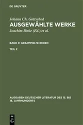 Book cover of Gesammelte Reden. Zweiter Teil by Johann Christoph Gottsched