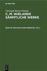 Book cover of Geschichte der Abderiten, Teil 2 by Christoph Martin Wieland