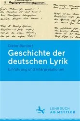 Book cover of Geschichte der deutschen Lyrik. by Dieter Burdorf