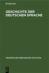 Book cover of Geschichte der deutschen Sprache (5th ed.) by Unknown