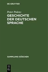 Book cover of Geschichte der deutschen Sprache (7th ed.) by Unknown