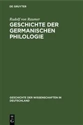 Book cover of Geschichte der germanischen Philologie by Rudolf von Raumer