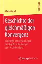 Book cover of Geschichte der gleichmäßigen Konvergenz by Unknown