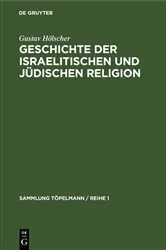 Book cover of Geschichte der israelitischen und jüdischen Religion by Gustav Hölscher