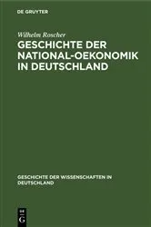 Book cover of Geschichte der National-Oekonomik in Deutschland (2nd ed.) by Wilhelm Roscher