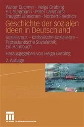 Book cover of Geschichte der sozialen Ideen in Deutschland (2nd ed.) by Walter Euchner