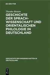 Book cover of Geschichte der Sprachwissenschaft und orientalischen Philologie in Deutschland by Unknown
